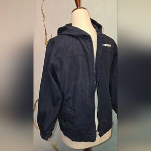 Classic Childrens Place Navy Windbreaker Hooded Full Zip Shell Only 7/8 Boys
